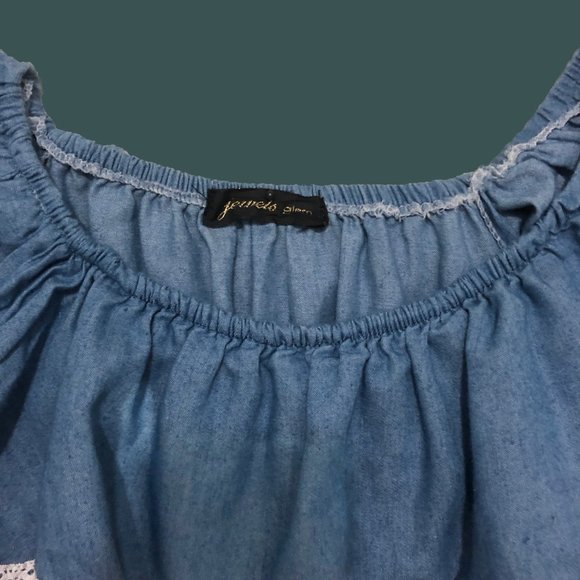 Girls Soft Jeans Dress, Medium, Age 8-10 - Picture 7 of 9